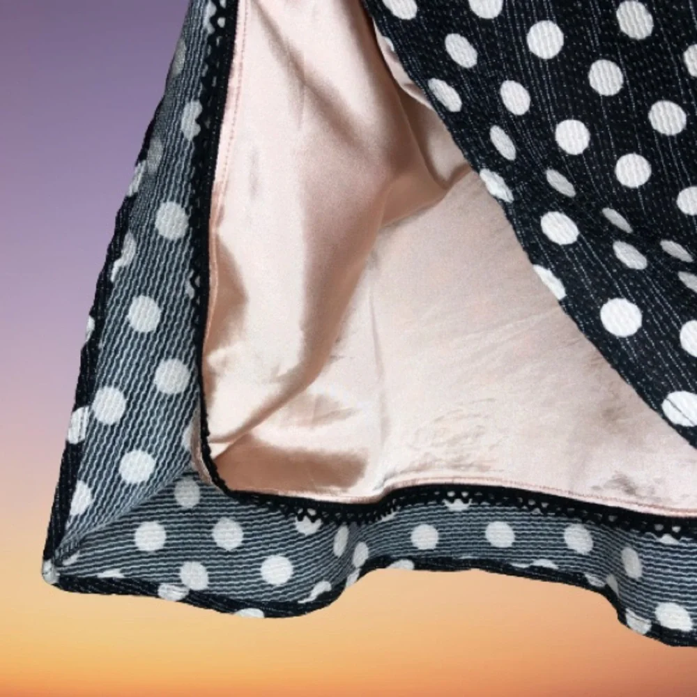 MAEVE Nicola black dress with blush polka dots 6 - Picture 3 of 7